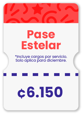 Tiquete precio Pase Estelar